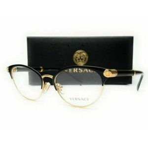Versace Women's Black and Gold Eyeglasses!